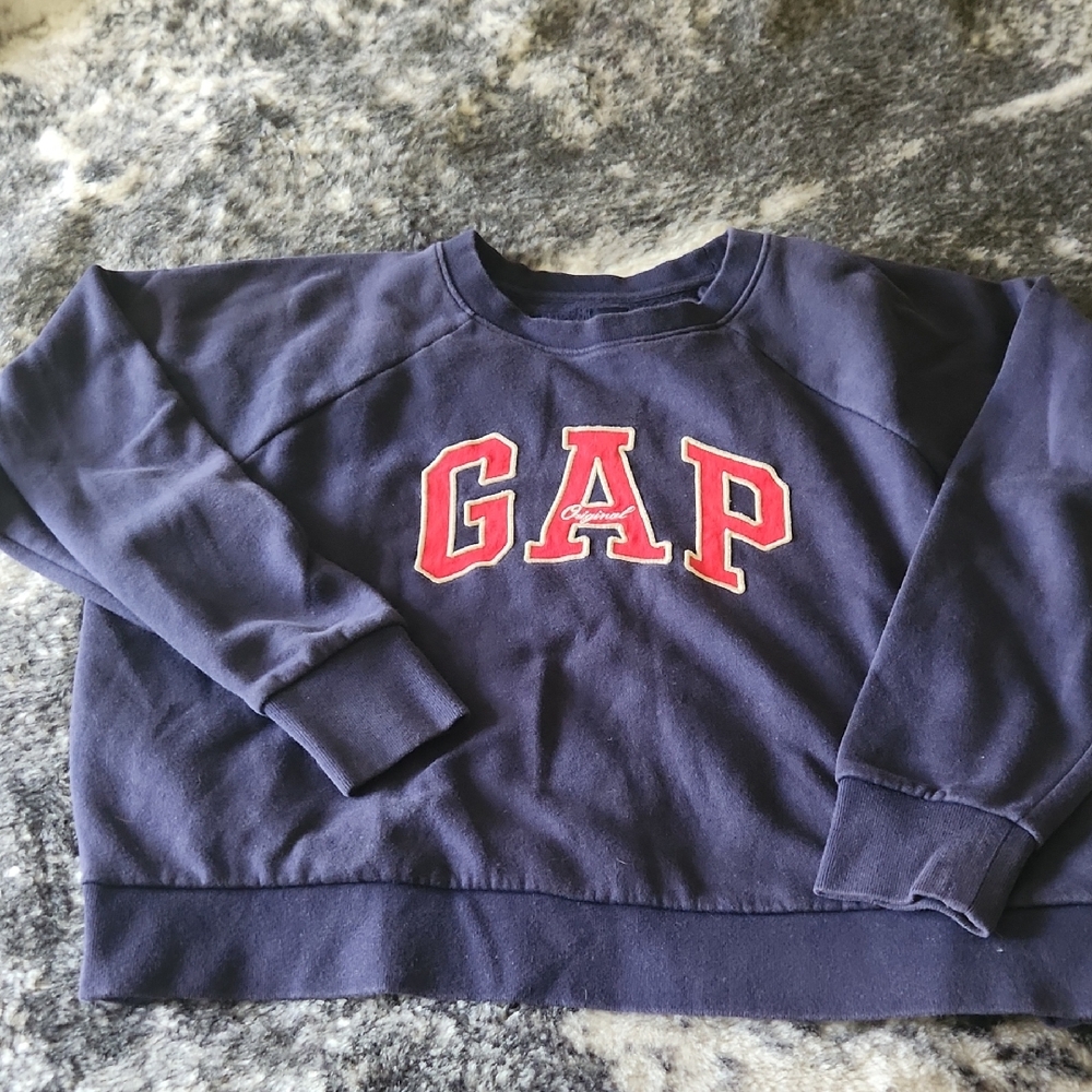 GAP Dark Blue Sweatshirt with Red Lettering